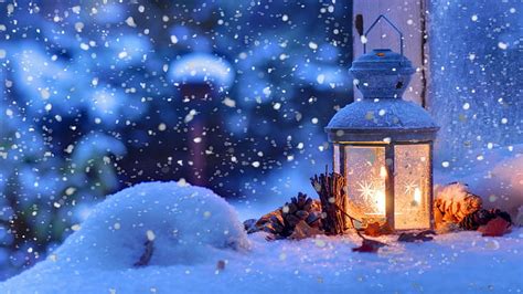 HD wallpaper: snow, lamp, winter, 4k | Wallpaper Flare