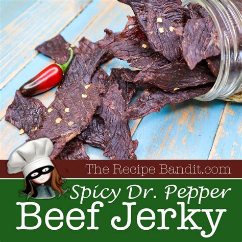 Spicy Dr. Pepper Beef Jerky | Recipe | Beef jerky recipes, Beef jerky ...