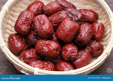 Dried Jujube Fruits in a Bowl Stock Image - Image of dried, fruitage: 179112145