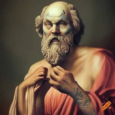 Painting of socrates on Craiyon