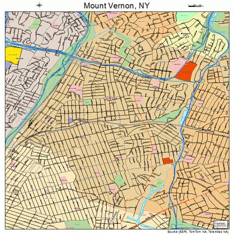 Mount Vernon New York Street Map 3649121