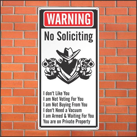 Funny No Soliciting Sign Printable