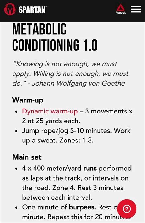 METABOLIC Conditioning 1.0 Spartan Workout | Crossfit workouts at home ...