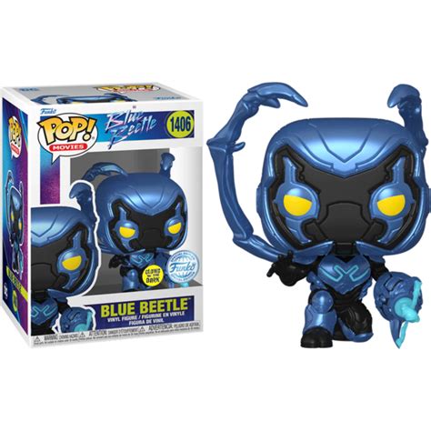 Blue Beetle (2023) - Blue Beetle Glow-in-the-Dark Pop! Vinyl Figure by Funko | Popcultcha