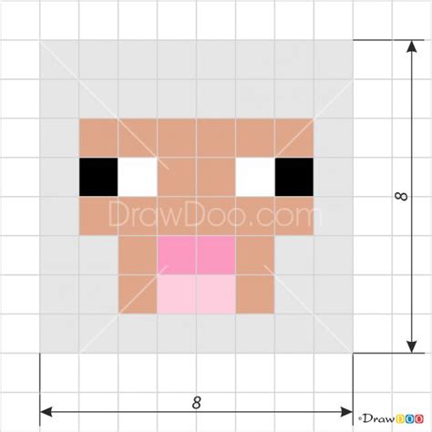 How to Draw Sheep Face, Pixel Minecraft | Sheep face, Minecraft sheep ...