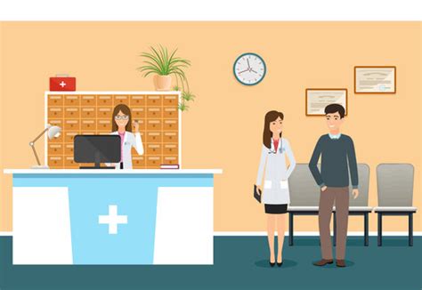 Doctor Receptionist Clipart