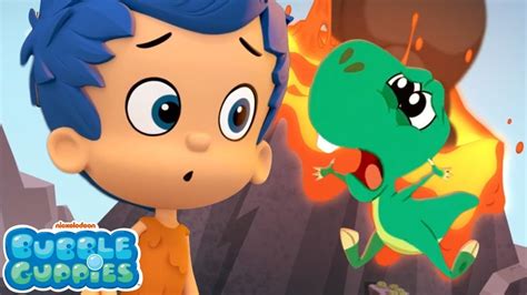 Gil Rescues A BABY Dinosaur! 🦖 | Full Scene | Bubble Guppies - YouTube