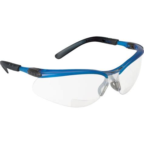 3M 11473 MMM11473 3M™ BX™ Reader Safety Glasses with I/O Mirror Lens, Blue Frame and +1.5 Diopter