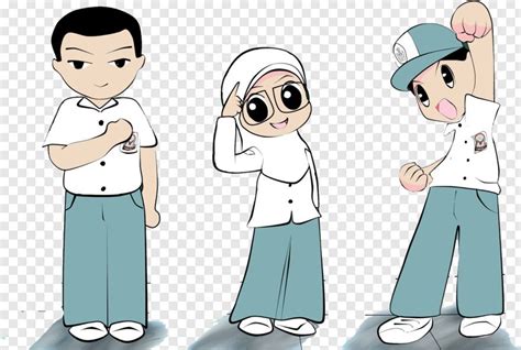 Students Clipart Gambar Animasi Anak Sekolah Sma Hd Png Download In ...