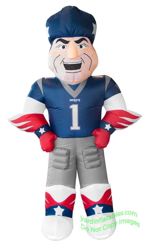 7' NFL Inflatable New England Patriots Pat Patriot Mascot