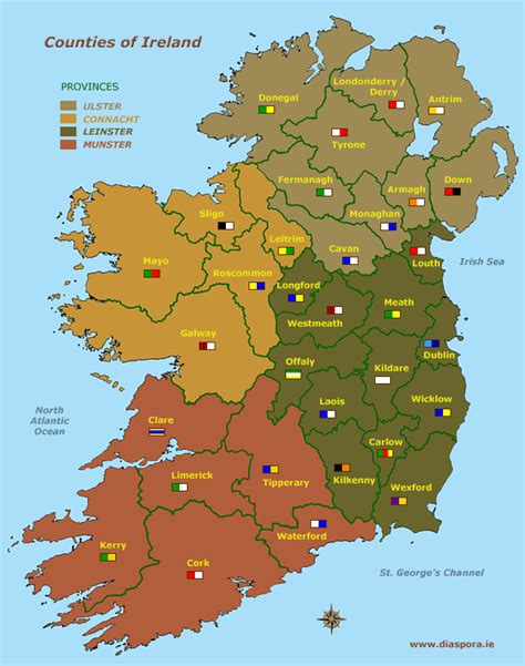 Maps Ireland Counties