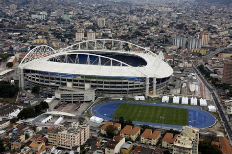 Luftaufnahme Rio de Janeiro - Sportstätte des Stadion Estadio Olimpico ...