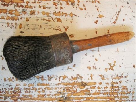 Antique Brush Paint Brush Stipple Brush Wood Metal by PoemHouse