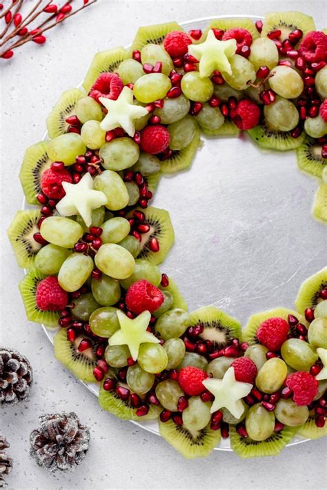 Christmas Fruit Wreath - Haute & Healthy Living