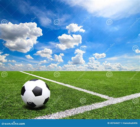 Soccer Field For Championship.The Marking Of The Football Field On The ...