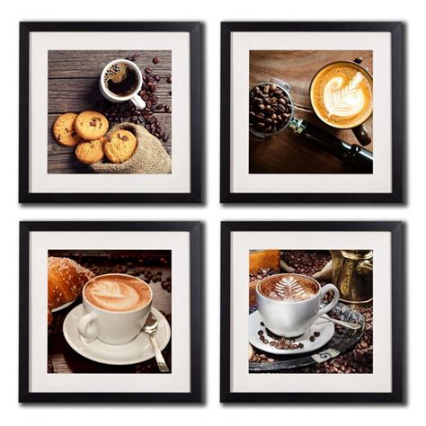 Coffee Framed Wall Art Decor Posters And Prints Modern Still Life ...