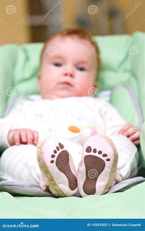 Baby feet stock image. Image of lovable, shoe, wear, girl - 15929303