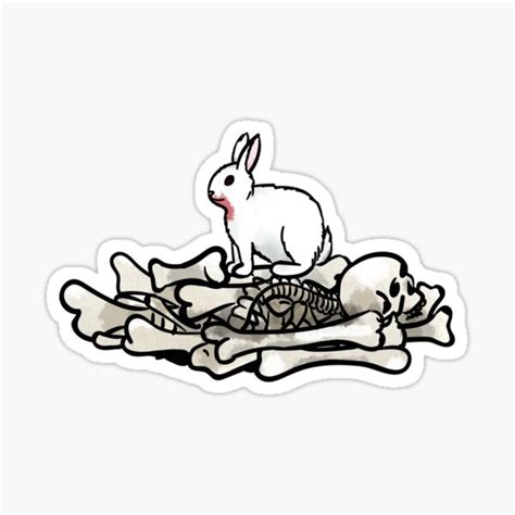 "Monty Python Killer Rabbit" Sticker for Sale by Kalepanic | Redbubble