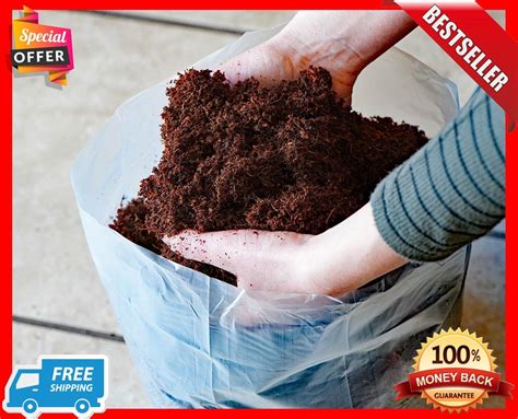 Coco Coir Brick Potting Soil Mix Coconut Palm Garden Plants Seed Cuttings 10 Qt | Potting soil ...