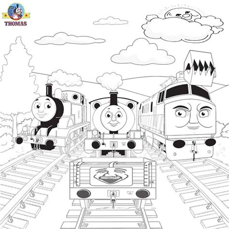 Thomas The Train Coloring Pages Diesel