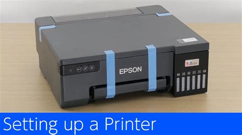 L8050 - Setting Up a Printer - YouTube