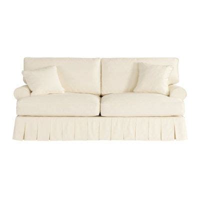 Davenport Sofa Box Pleated Skirt Slipcover | Ballard Designs | Davenport sofa, Slipcovers ...