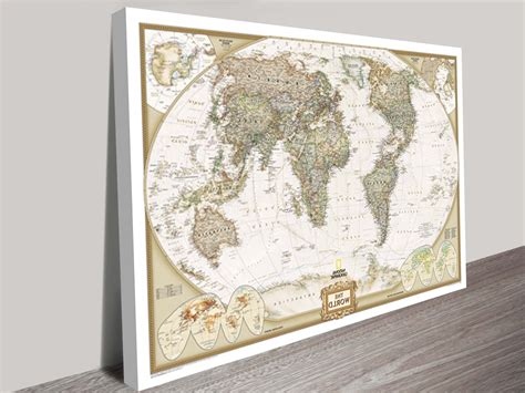The Best Framed World Map Wall Art