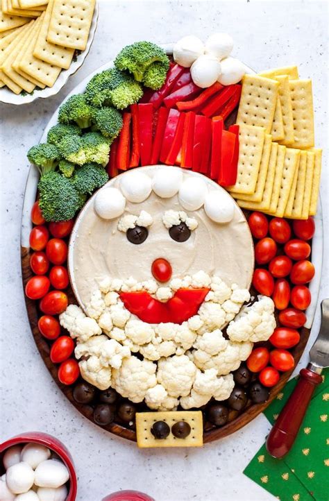 Santa Board | Christmas party food, Food, Christmas appetizers