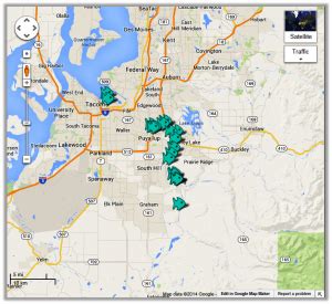 Puyallup River Map - The Lunkers Guide