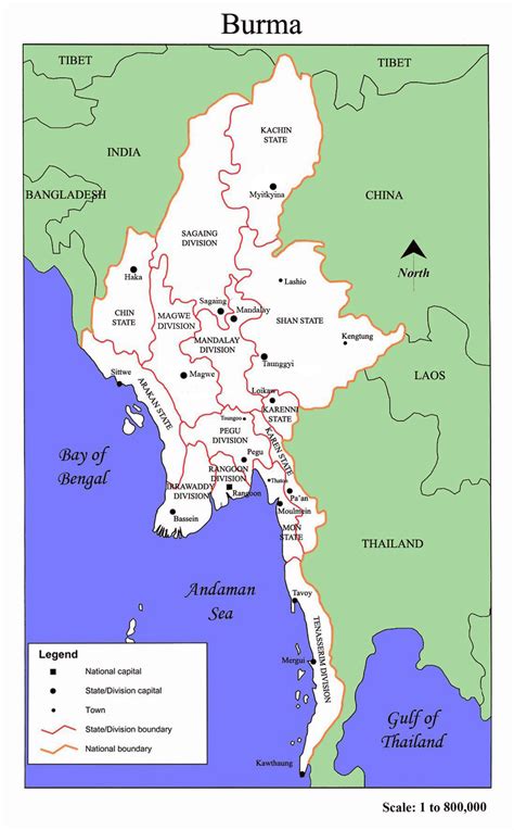 Maps of Myanmar (Burma) | Map Library | Maps of the World