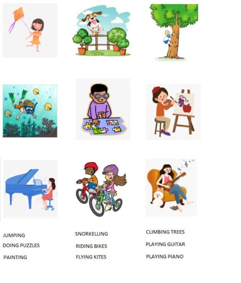 free time activities online exercise for grade 3-4 | Live Worksheets