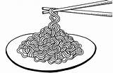 Noodles Doodles  Chinese Food Patterns – Stress Relieving Spaghetti C sketch template