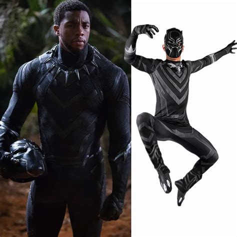 Aliexpress.com : Buy 2018 New Black Panther Costume Cosplay Men Adult Luxury Set The Avengers ...