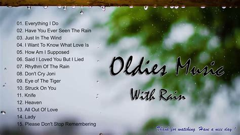 Relaxing oldies Music In The Rain days- Sweet song collection of rainy ...