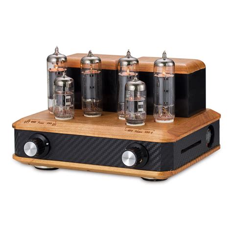 Mini 6P15/EL84 Vacuum Tube Amplifier Wood Push-pull Stereo Audio Power ...