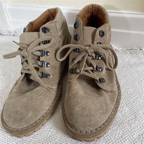 Suede chukka desert boots size 9 UK men’s Taupe... - Depop