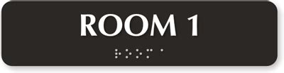 Braille Room Signs | Braille Room Number Signs