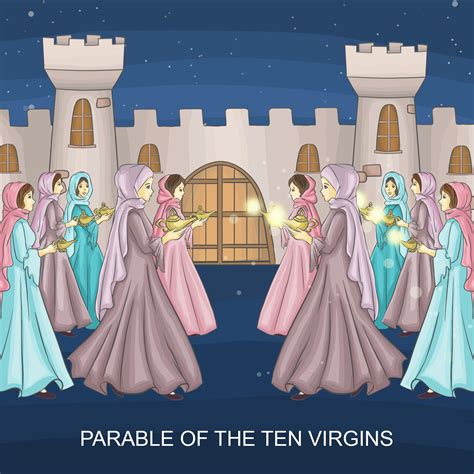 Parable of the Ten Virgins | Bible lessons, Bible crafts, Bible school crafts