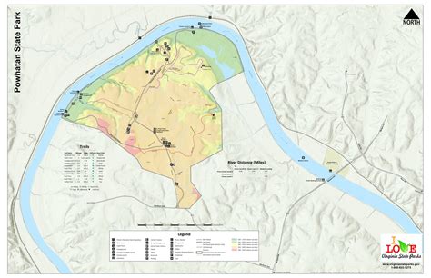 Powhatan State Park Map by Virginia State Parks | Avenza Maps