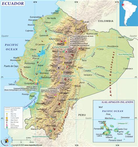 Ecuador Map | Map of Ecuador | Collection of Ecuador Maps