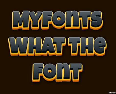 Myfonts What The Font Text Effect and Logo Design Font