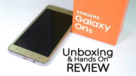 Samsung GALAXY ON5 2017 Unboxing & Hands on Review - YouTube