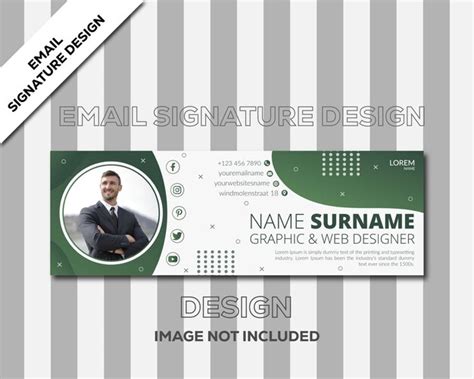 Premium Vector | Corporate business email signature design template banner