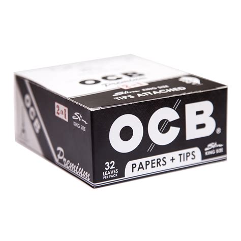 OCB Premium King Slim + Tips — OCB Rolling Papers