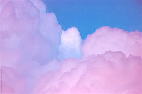 "NACREOUS METAMORPHOSIS (purple)" by Stocksy Contributor "Visual Scientist" | Pastel clouds ...