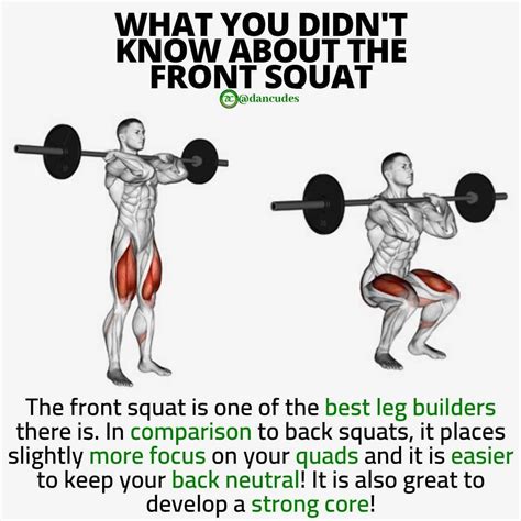 The front squats - Follow @dancudes ! - Are you squatting? Squats back and front are one of the ...