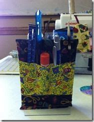 Ideas for crafty storage...this pen/marker holder is made to fit over a picture frame. | Sewing ...