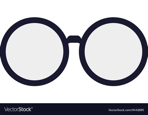 Classic round glasses Royalty Free Vector Image