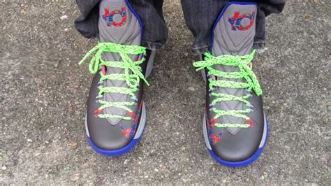 Nike KD 5 V "Energy" "Splatter" "Violet Force" "Nerf" on feet - YouTube