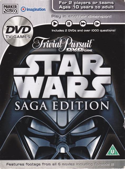 Trivial Pursuit DVD Game: Star Wars Saga Edition box covers - MobyGames